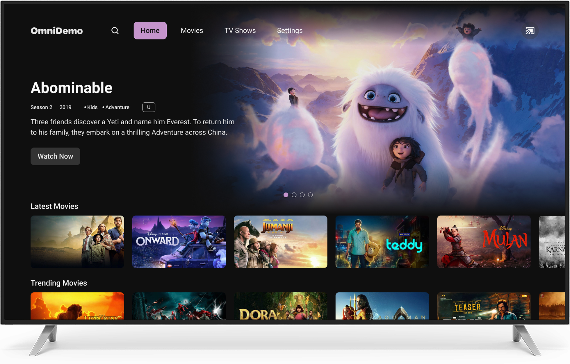 Experience Entertainment and Sports Modes